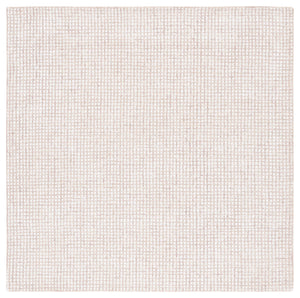 Safavieh Abstract 470 Hand Tufted Modern Rug Ivory / Beige 6' x 6' Square