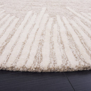 Safavieh Abstract Geometric Round Wool Rug Hand Tufted Ivory Soft Pile Living Room Accent ABT478A-10R