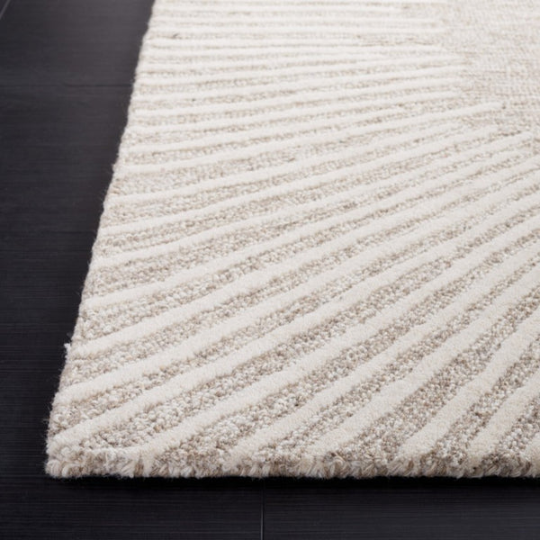 Safavieh Abstract Geometric Hand Tufted Wool Cotton Ivory Square Rug for Modern Living ABT478A-10SQ