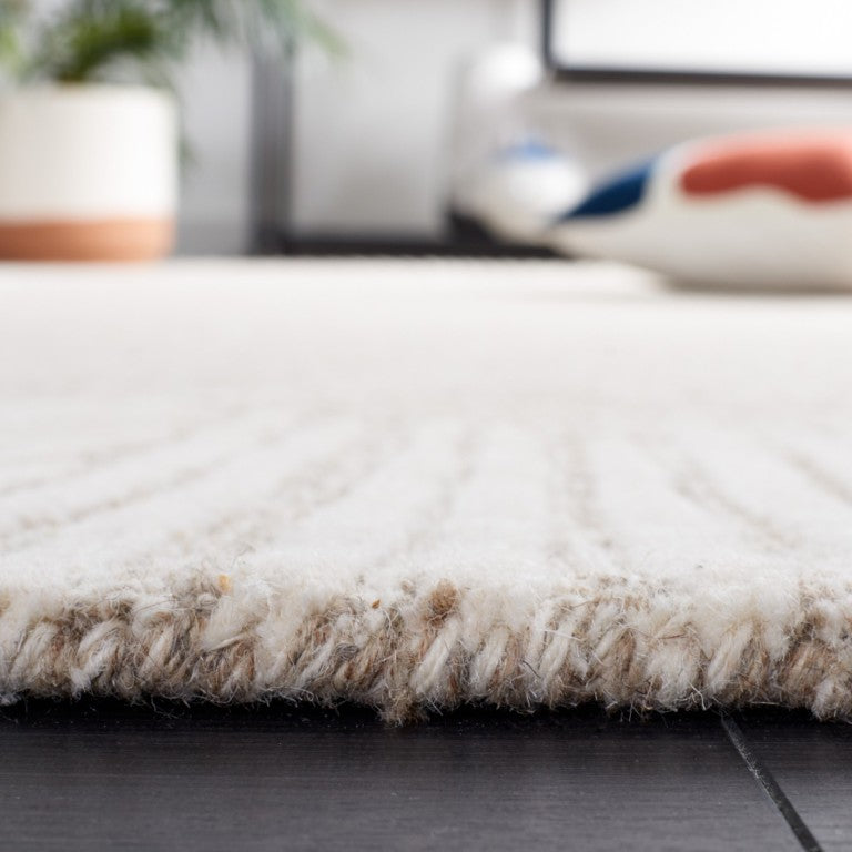 Safavieh Abstract Geometric Hand Tufted Wool Rug Ivory Oversized Living Room Floor Accent ABT478A-1115