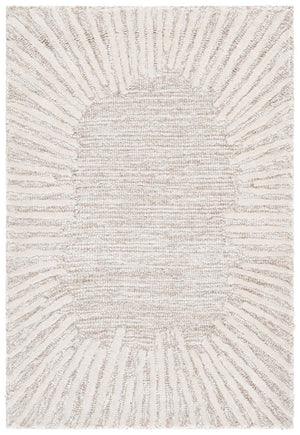 Safavieh Abstract Geometric Hand Tufted Wool Cotton Accent Rug in Soft Ivory for Modern Rooms ABT478A-24