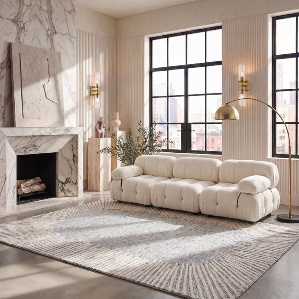 Safavieh Abstract Geometric Wool Blend Area Rug Hand Tufted for Open Plan Living Spaces ABT478F-1115