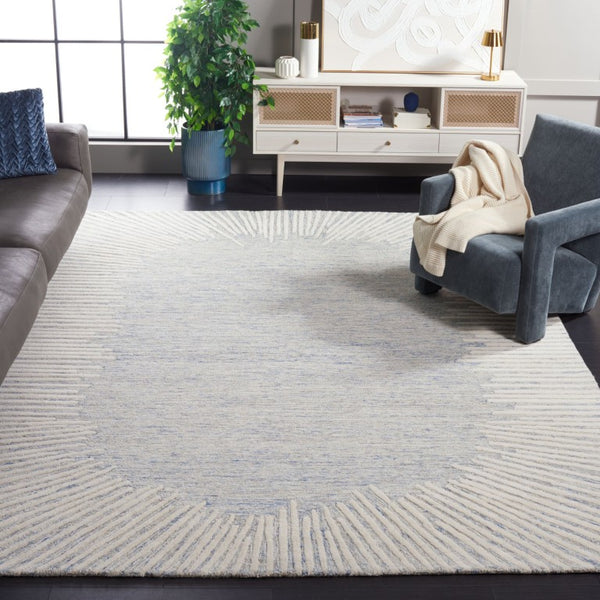 Safavieh Abstract Geometric Hand Tufted Wool Rug for Large Living Rooms and Open Plan Spaces ABT478M-10