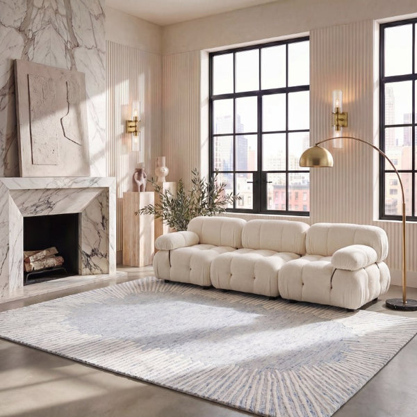 Safavieh Abstract Geometric Wool Blend Area Rug Hand Tufted for Spacious Living Rooms ABT478M-1115