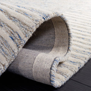 Safavieh Abstract Geometric Hand Tufted Wool Runner Rug Blue Ivory Hallway Accent ABT478M-210