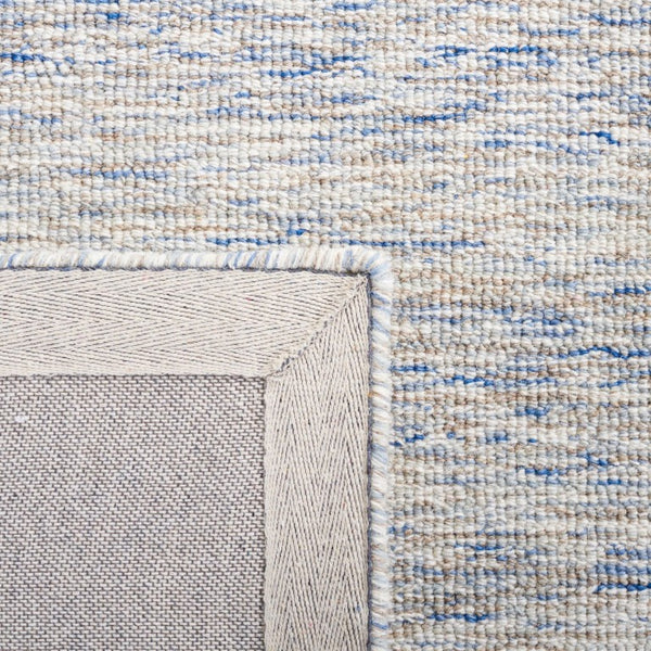 Safavieh Abstract Hand Tufted Wool Runner Geometric Blue Ivory Low Pile Hallway Accent ABT478M-212