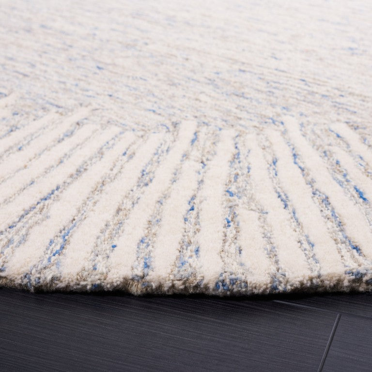 Safavieh Abstract Geometric Round Wool Cotton Rug Hand Tufted for Modern Living Spaces ABT478M-4R