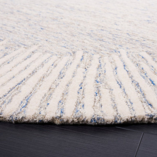 Safavieh Abstract Geometric Round Wool Cotton Rug Hand Tufted for Modern Living Spaces ABT478M-4R
