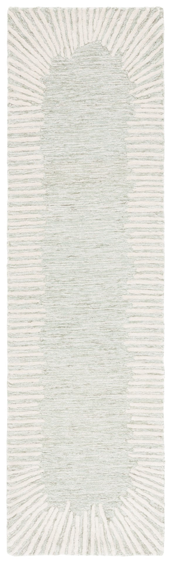 Safavieh Abstract 478 Hand Tufted Modern Rug Sage / Ivory 85% Wool, 15% Cotton