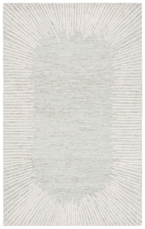 Safavieh Abstract 478 Hand Tufted Modern Rug Sage / Ivory 85% Wool, 15% Cotton