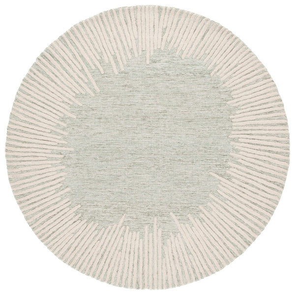 Safavieh Abstract 478 Hand Tufted Modern Rug Sage / Ivory 85% Wool, 15% Cotton