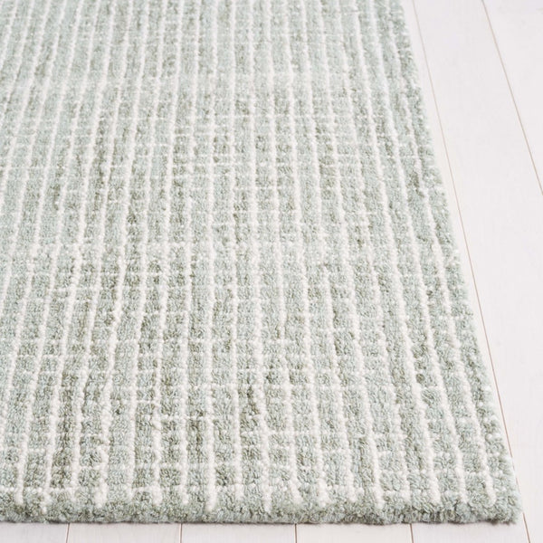 Safavieh Abstract 482 Hand Tufted Modern Rug Sage / Ivory 85% Wool, 15% Cotton