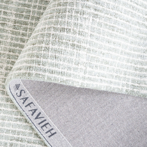 Safavieh Abstract Sage/Ivory Area Rug - Luxurious Hand-tufted 5x8 Modern Design For Elegant Home Décor Sage ,Ivory 85% Wool,15% Cotton Abt482w-5