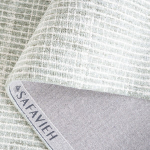 Safavieh Abstract Hand Tufted Wool Cotton Area Rug Sage Ivory Tones for Living Spaces 6' x 9' ABT482W-6