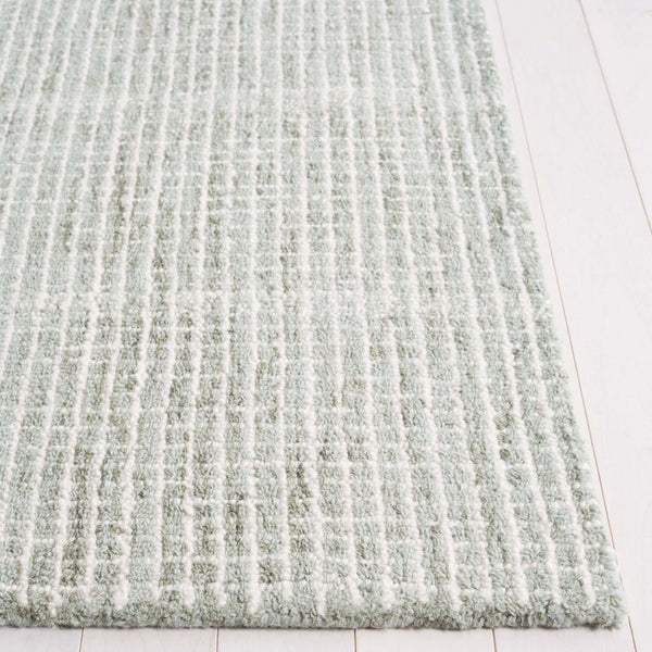 Safavieh Abstract Hand Tufted Wool Cotton Area Rug Sage Ivory Tones for Living Spaces 6' x 9' ABT482W-6