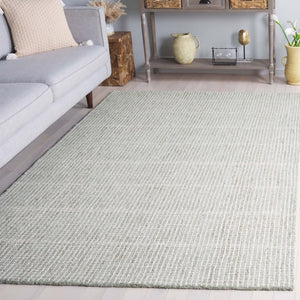 Safavieh Abstract Hand Tufted Wool Cotton Area Rug Sage Ivory Tones for Living Spaces 6' x 9' ABT482W-6