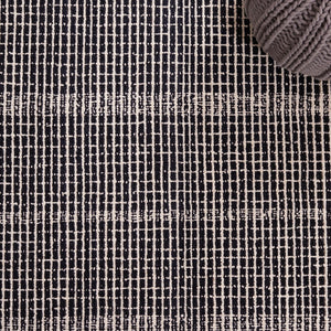 Safavieh Abstract Hand Tufted Wool-cotton Area Rug - Modern Elegance With Chic Design For Any Room Decor Black ,Ivory 85% Wool,15% Cotton Abt482z-3