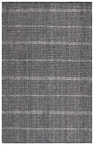 Safavieh Abstract Hand Tufted Wool-cotton Area Rug - Modern Elegance With Chic Design For Any Room Decor Black ,Ivory 85% Wool,15% Cotton Abt482z-3