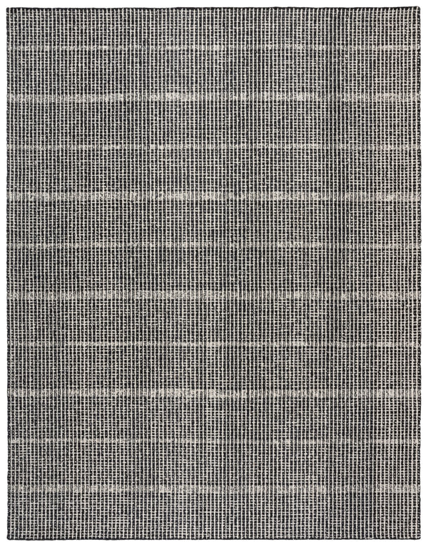 Safavieh Abstract 482 Hand Tufted Modern Rug Black / Ivory 85% Wool, 15% Cotton