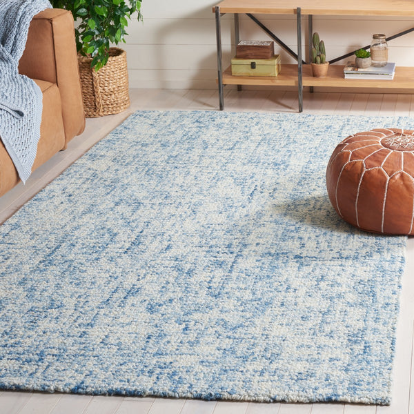 Safavieh Abstract 495 Hand Tufted Abstract Rug Blue / Ivory ABT495M-8