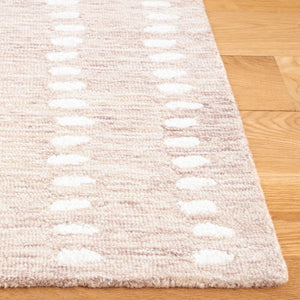 Safavieh Abstract Hand Tufted Wool Chenille Rug Neutral Beige Ivory for Modern Living Rooms 10'-0" x 14'-0" ABT498B-10