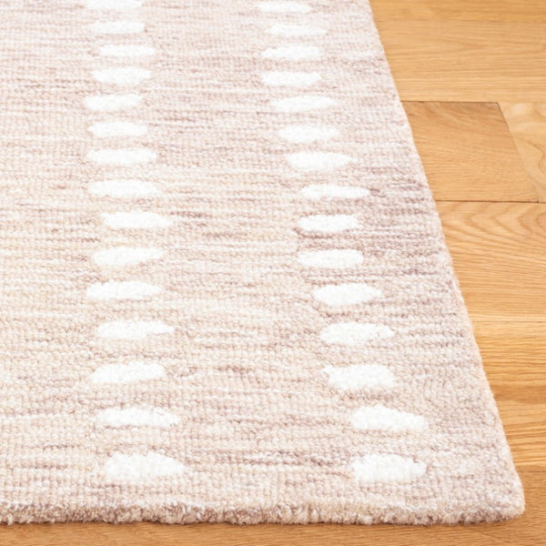 Safavieh Abstract Hand Tufted Wool Chenille Rug Neutral Beige Ivory for Modern Living Rooms 10'-0" x 14'-0" ABT498B-10