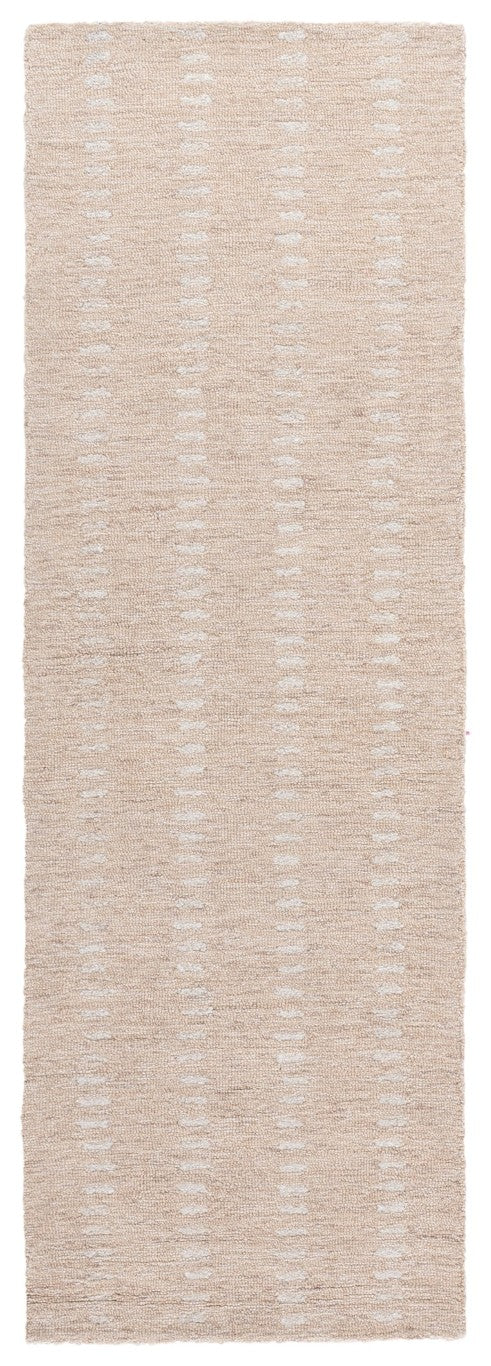 Safavieh Abstract Hand Tufted Wool Chenille Rug Neutral Beige Ivory for Modern Living Rooms 2'-3" x 7'-0" ABT498B-27