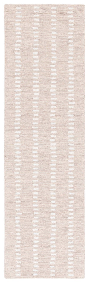 Safavieh Abstract Hand Tufted Wool Chenille Rug Neutral Beige Ivory for Modern Living Rooms 2'-3" x 7'-0" ABT498B-27