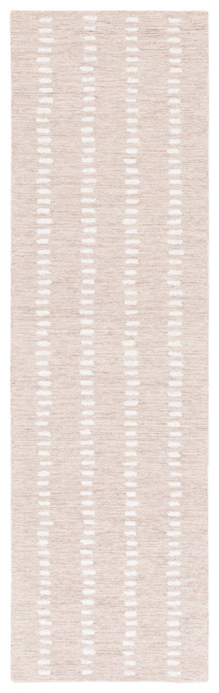 Safavieh Abstract Hand Tufted Wool Chenille Rug Neutral Beige Ivory for Modern Living Rooms 2'-3" x 7'-0" ABT498B-27