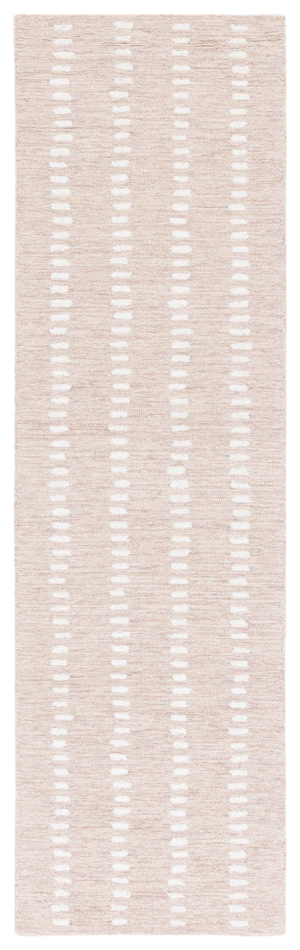 Safavieh Abstract Hand-Tufted Beige Ivory Area Rug — Wool-Chenille-Cotton Low Pile, Modern Abstract Charm 3'-0" x 3'-0" ABT498B-3SQ