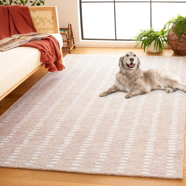 Safavieh Abstract 498 ABT498 Hand Tufted Modern Rug Beige / Ivory ABT498B-6SQ