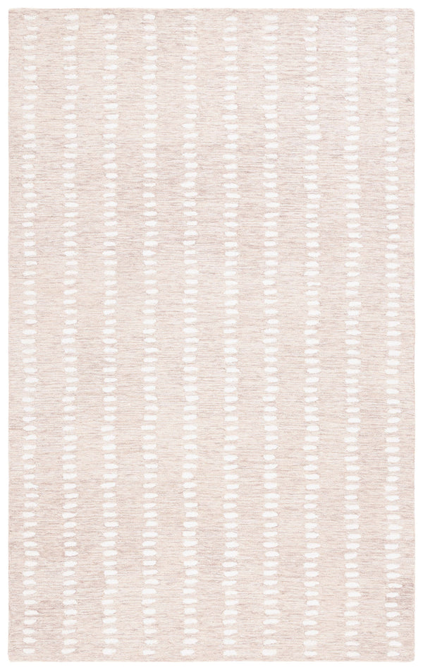 Safavieh Abstract Hand-Tufted Beige Ivory Rug With Scandinavian Abstract Dashes, 70% Wool Blend, Durable Elegance 2'-0" x 3'-0" ABT498B-2