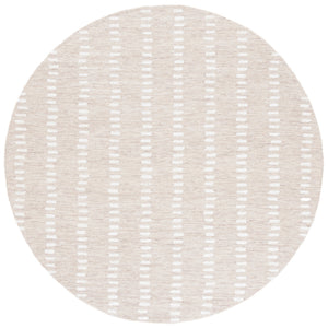 Safavieh Abstract Hand-Tufted Beige Ivory Area Rug — Wool-Chenille-Cotton Low Pile, Modern Abstract Charm 3'-0" x 3'-0" ABT498B-3SQ