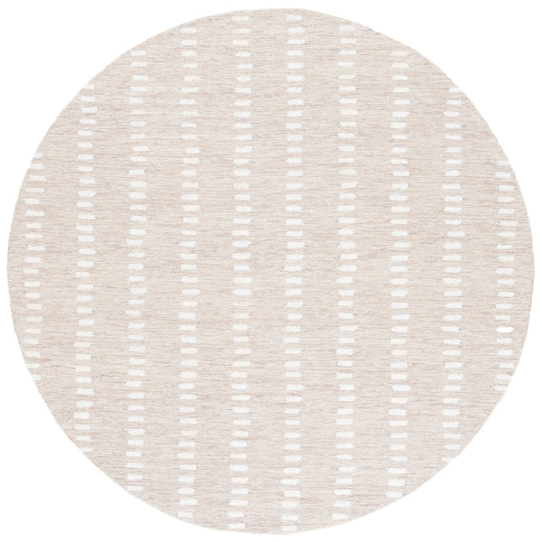 Safavieh Abstract Hand-Tufted Beige Ivory Rug With Scandinavian Abstract Dashes, 70% Wool Blend, Durable Elegance 2'-0" x 3'-0" ABT498B-2