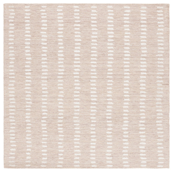 Safavieh Abstract Hand-Tufted Beige Ivory Rug With Scandinavian Abstract Dashes, 70% Wool Blend, Durable Elegance 2'-0" x 3'-0" ABT498B-2