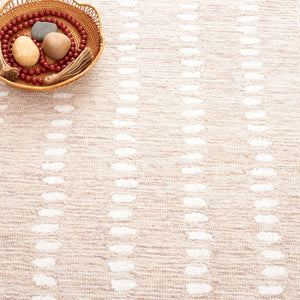 Safavieh Abstract Hand Tufted Wool Chenille Rug Neutral Beige Ivory for Modern Living Rooms 9'-0" x 12'-0" ABT498B-9