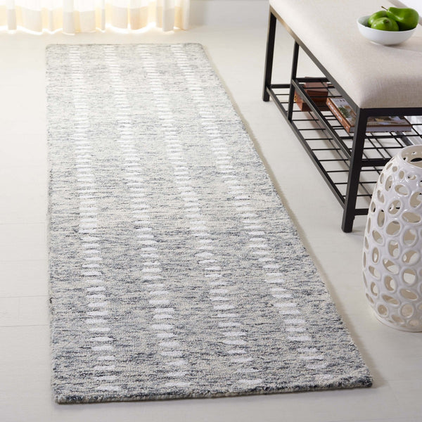Safavieh Abstract 498 ABT498 Hand Tufted Modern Rug Grey / Ivory ABT498F-6SQ