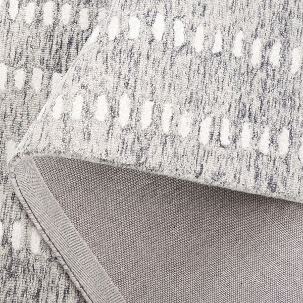 Safavieh Abstract Hand-tufted Area Rug In Grey And Ivory - Modern Luxury For Your Living Space, 9x12 Feet Grey ,Ivory 70% Wool,20% Chenil,10% Cotton Abt498f-9