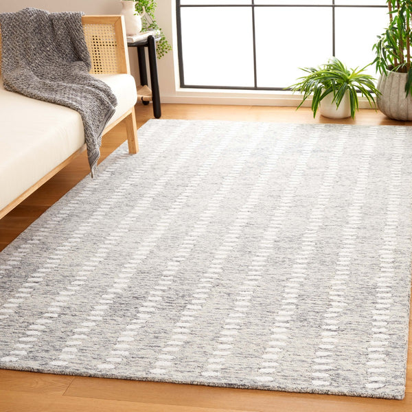 Safavieh Abstract 498 ABT498 Hand Tufted Modern Rug Grey / Ivory ABT498F-6SQ