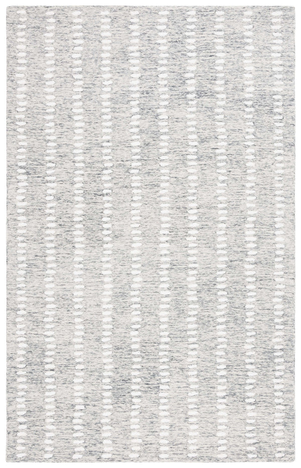 Safavieh Abstract Hand-tufted Area Rug In Grey And Ivory - Modern Luxury For Your Living Space, 9x12 Feet Grey ,Ivory 70% Wool,20% Chenil,10% Cotton Abt498f-9