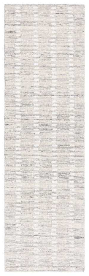 Safavieh Abstract 498 ABT498 Hand Tufted Modern Rug Silver / Ivory ABT498G-6SQ