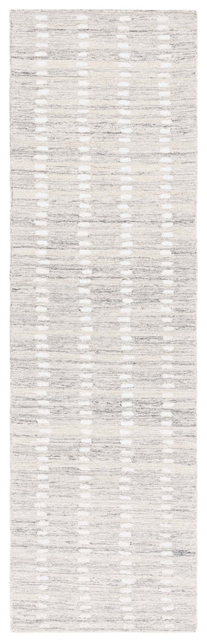 Safavieh Abstract Hand-Tufted 9X12 Silver Ivory Rug – Plush 70% Wool Abstract Geometric Design For Living Spaces ABT498G-9