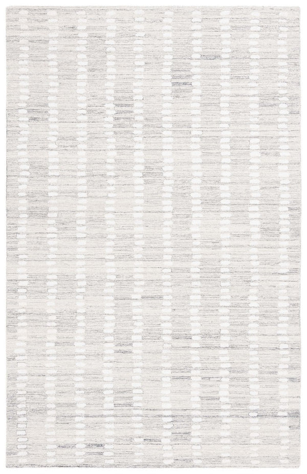 Safavieh Abstract 498 ABT498 Hand Tufted Modern Rug Silver / Ivory ABT498G-6SQ