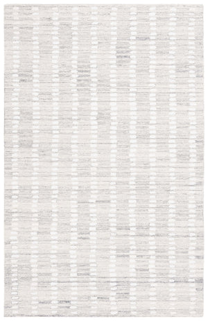 Safavieh Abstract Hand-Tufted 9X12 Silver Ivory Rug – Plush 70% Wool Abstract Geometric Design For Living Spaces ABT498G-9