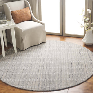 Safavieh Abstract Hand-Tufted 9X12 Silver Ivory Rug – Plush 70% Wool Abstract Geometric Design For Living Spaces ABT498G-9