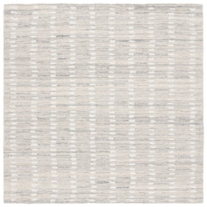 Safavieh Abstract Hand-Tufted 9X12 Silver Ivory Rug – Plush 70% Wool Abstract Geometric Design For Living Spaces ABT498G-9