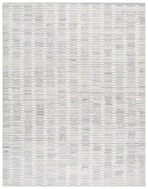 Safavieh Abstract Hand-Tufted 9X12 Silver Ivory Rug – Plush 70% Wool Abstract Geometric Design For Living Spaces ABT498G-9