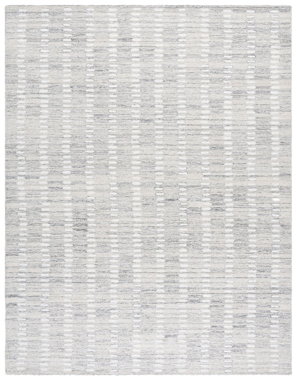 Safavieh Abstract Hand-Tufted 9X12 Silver Ivory Rug – Plush 70% Wool Abstract Geometric Design For Living Spaces ABT498G-9
