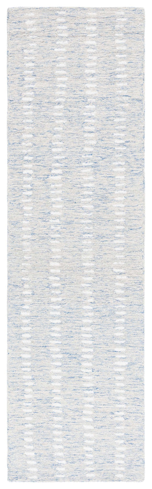 Safavieh Abstract Hand-tufted Area Rug In Grey And Ivory - Modern Luxury For Your Living Space, 9x12 Feet Blue ,Ivory 70% Wool,20% Chenil,10% Cotton Abt498m-25