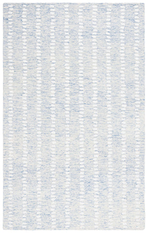 Safavieh Abstract Hand-tufted Area Rug In Grey And Ivory - Modern Luxury For Your Living Space, 9x12 Feet Blue ,Ivory 70% Wool,20% Chenil,10% Cotton Abt498m-25